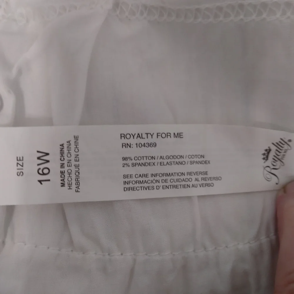 Royalty for me by YMI Women's Striped Roll Cuff Hem Shorts 16W